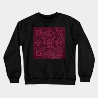 Floral design in burgundy Crewneck Sweatshirt